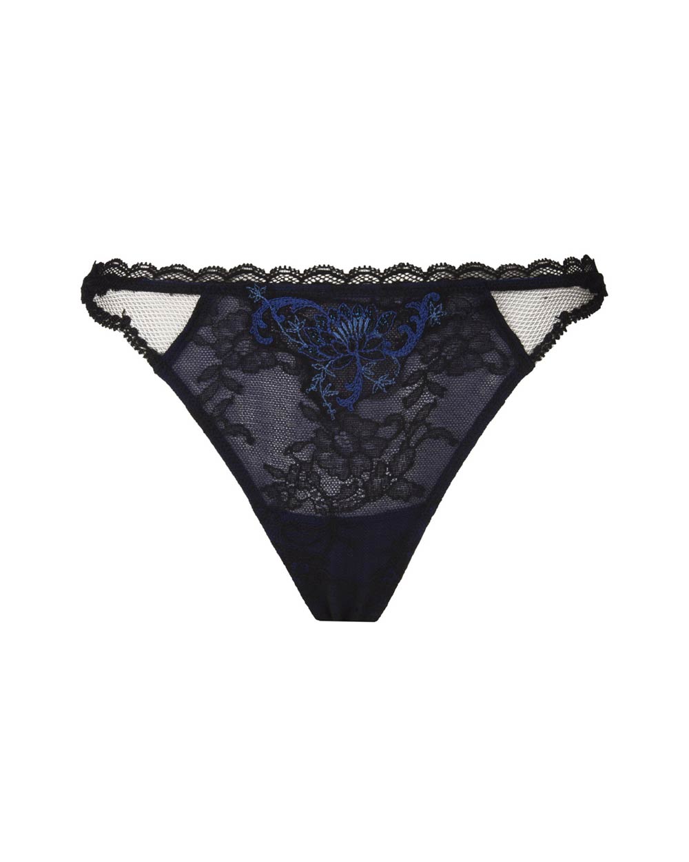 Lise Charmel Sexy String Fete Precieuse Schwarz Blau - Detailansicht