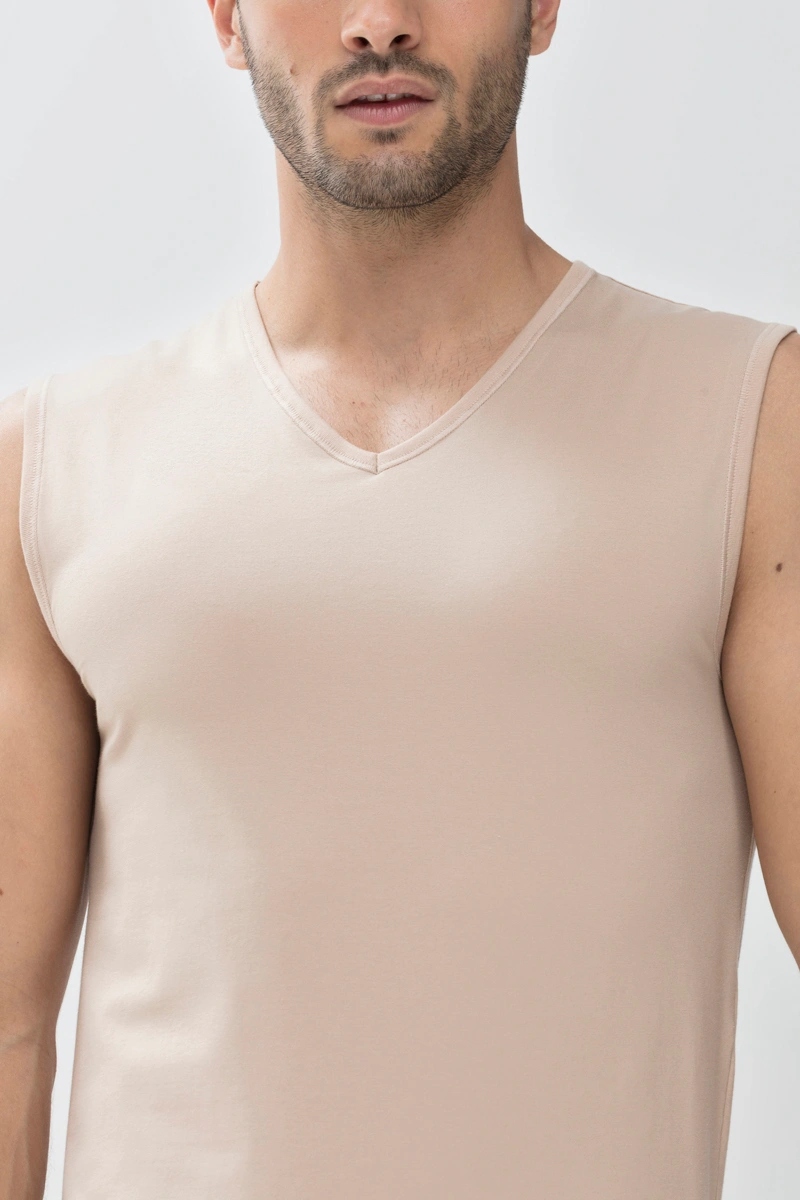 Tank Top Serie Dry Cotton - V Ausschnitt - Mey - Light Skin