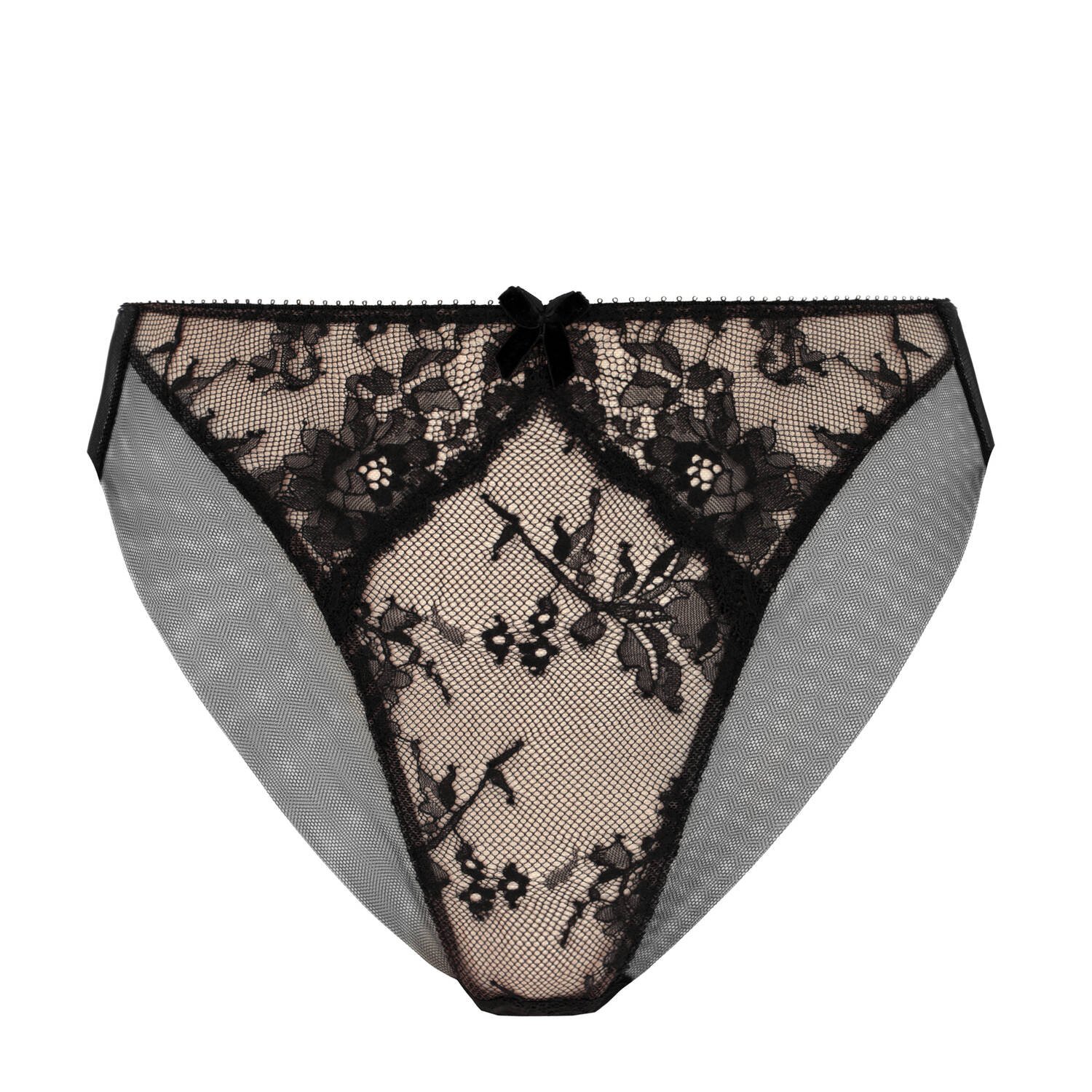 Hight Cut Brief- Hoher Slip - Yve - Black- Dita von Teese