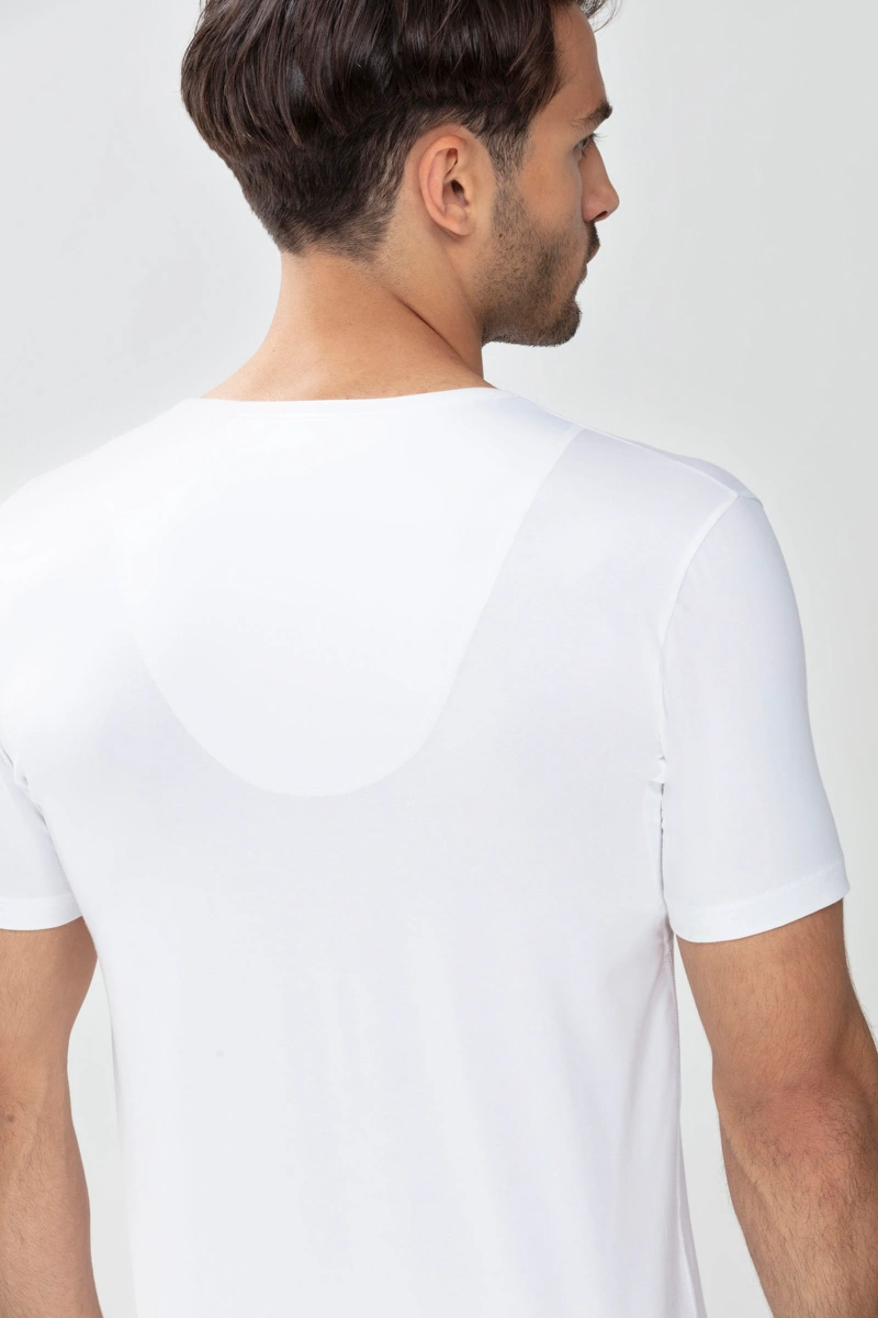 Drunterhemd - V-Neck Serie Dry Cotton Functional- Mey - Weiß