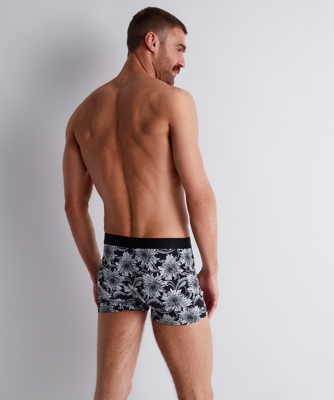 Aubade Homme- Duo Boxer - Black Leaves