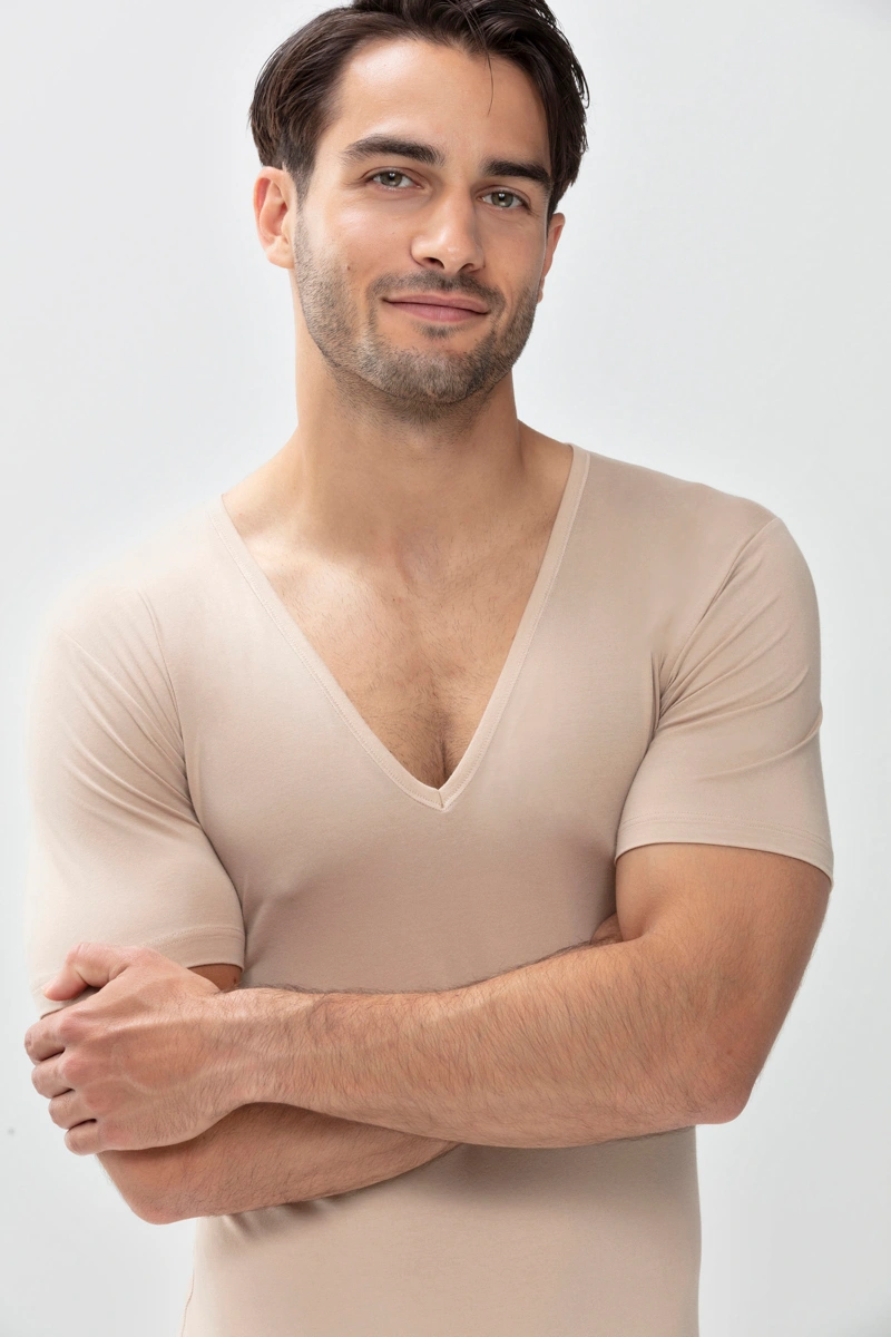 Drunterhemd - V-Neck | Slim fit Serie Dry Cotton Functional - Light Skin