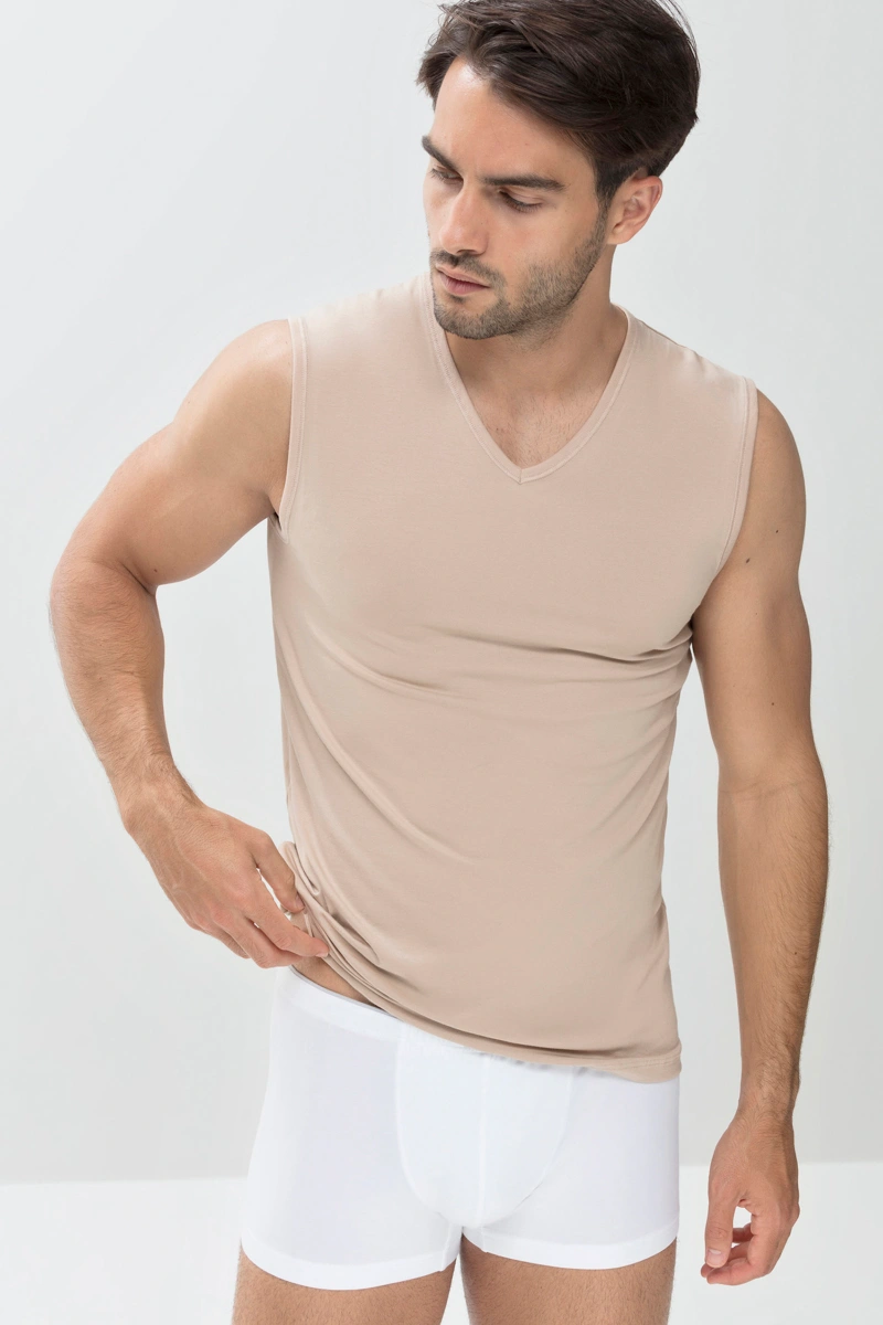 Tank Top Serie Dry Cotton - V Ausschnitt - Mey - Light Skin