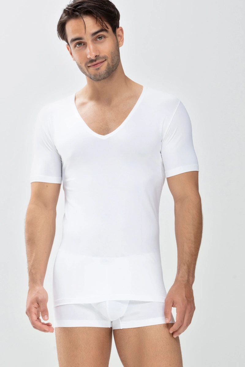 Drunterhemd - V-Neck | Slim fit Serie Dry Cotton Functional - Weiß 