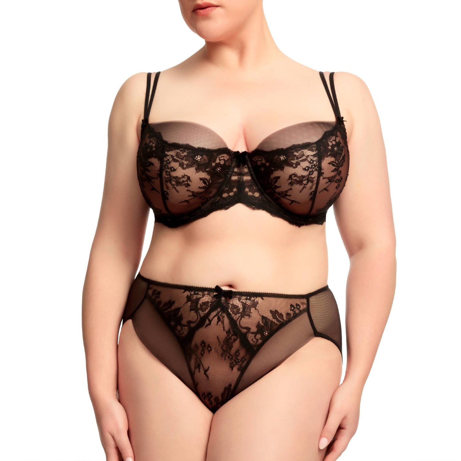 Hight Cut Brief- Hoher Slip - Yve - Black- Dita von Teese