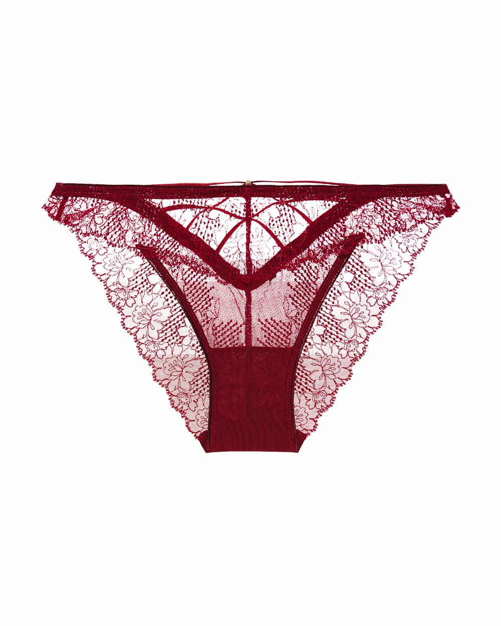 Aubade  Slip La Belle Etoile Garance Rot PH20 - Detailansicht